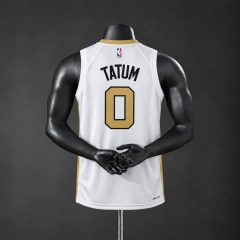 Boston Celtics 2026 City Edition NBA Silk Basketball Jersey - White  #0 TATUM