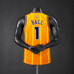 Charlotte Hornets 2026 City Edition NBA Silk Basketball Jersey - Orange #1 Ball