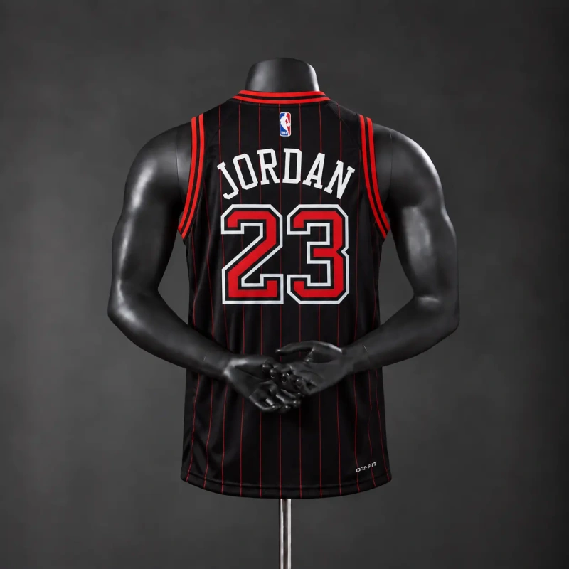 Chicago Bulls 2026 limited NBA Silk Basketball Jersey - Black #23 JORDAN