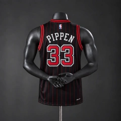 Chicago Bulls 2026 limited NBA Silk Basketball Jersey - Black #33 Pippen