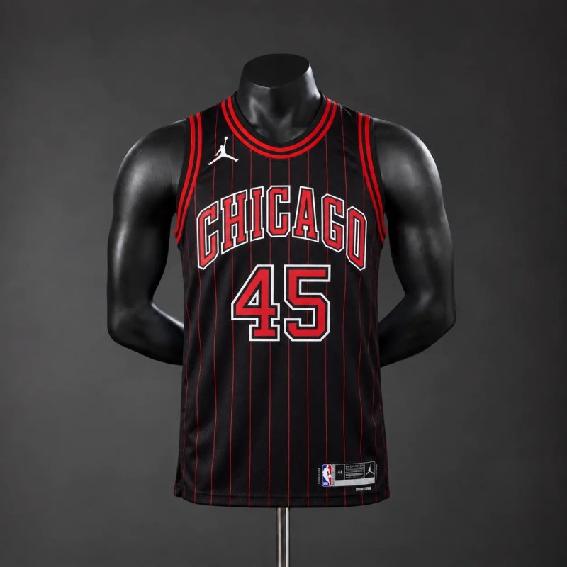 Chicago Bulls 2026 limited NBA Silk Basketball Jersey - Black #45 JORDAN