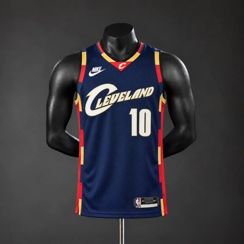 Cleveland Cavaliers 2026 City Edition NBA Silk Basketball Jersey - Blue #10 Garland