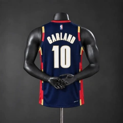 Cleveland Cavaliers 2026 City Edition NBA Silk Basketball Jersey - Blue #10 Garland