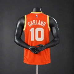 Cleveland Cavaliers 2026 City Edition NBA Silk Basketball Jersey - Orange #10 Garland