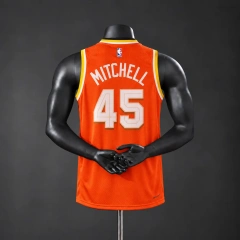 Cleveland Cavaliers 2026 City Edition NBA Silk Basketball Jersey - Orange #45 MITCHELL