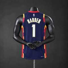 Cleveland Cavaliers 2026 City Edition NBA Silk Basketball Jersey - Blue #1 HARDEN