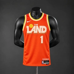 Cleveland Cavaliers 2026 City Edition NBA Silk Basketball Jersey - Orange #1 HARDEN