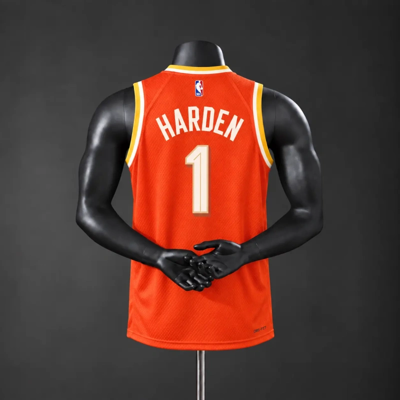 Cleveland Cavaliers 2026 City Edition NBA Silk Basketball Jersey - Orange #1 HARDEN