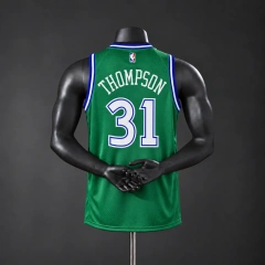 Dallas Mavericks 2026 City Edition NBA Silk Basketball Jersey - Green #31 Thompson