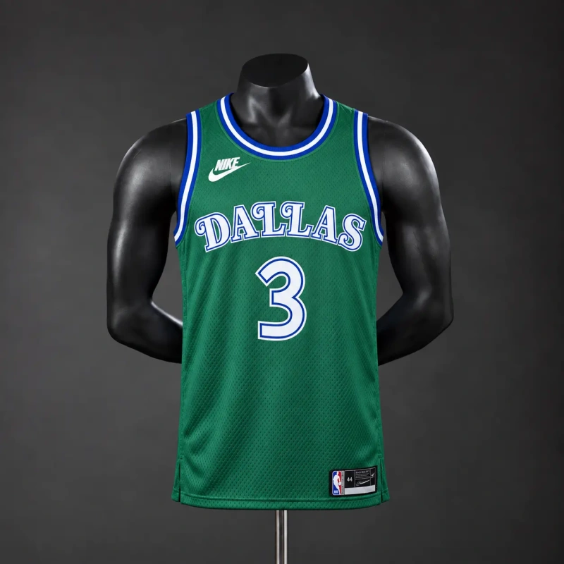 Dallas Mavericks 2026 City Edition NBA Silk Basketball Jersey - Green #3 Davis