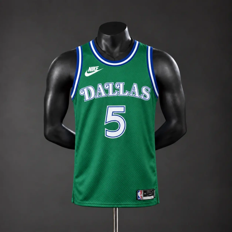 Dallas Mavericks 2026 City Edition NBA Silk Basketball Jersey - Green #5 RUSSELL