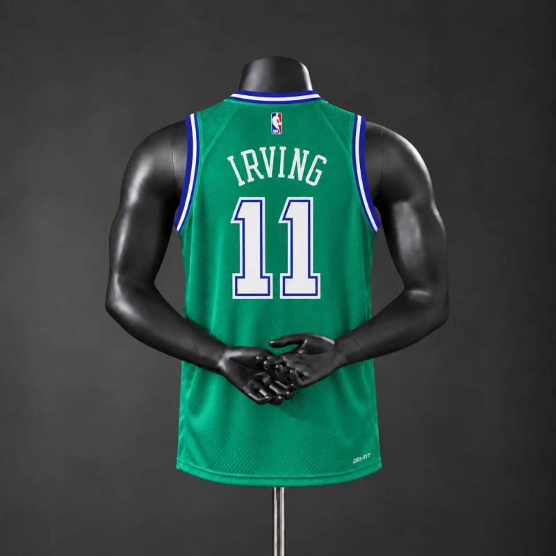 Dallas Mavericks 2026 City Edition NBA Silk Basketball Jersey - Green #11 IRVING