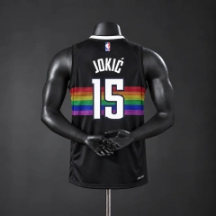 Denver Nuggets  2026 City Edition NBA Silk Basketball Jersey - Black #15 Jokić