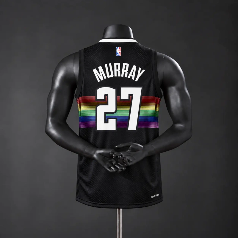 Denver Nuggets  2026 City Edition NBA Silk Basketball Jersey - Black #27 MURRAY