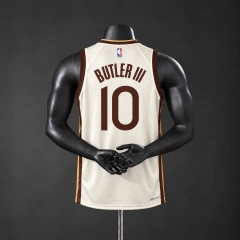 Golden State Warriors 2026 City Edition NBA Silk Basketball Jersey - Tan #10 BUTLER III