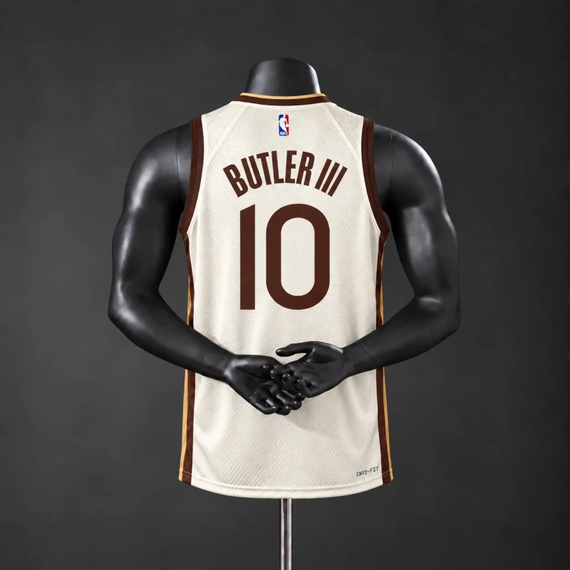 Golden State Warriors 2026 City Edition NBA Silk Basketball Jersey - Tan #10 BUTLER III