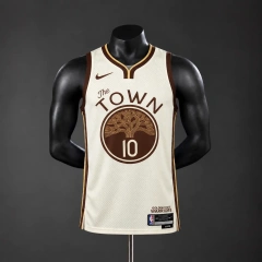 Golden State Warriors 2026 City Edition NBA Silk Basketball Jersey - Tan #10 BUTLER III
