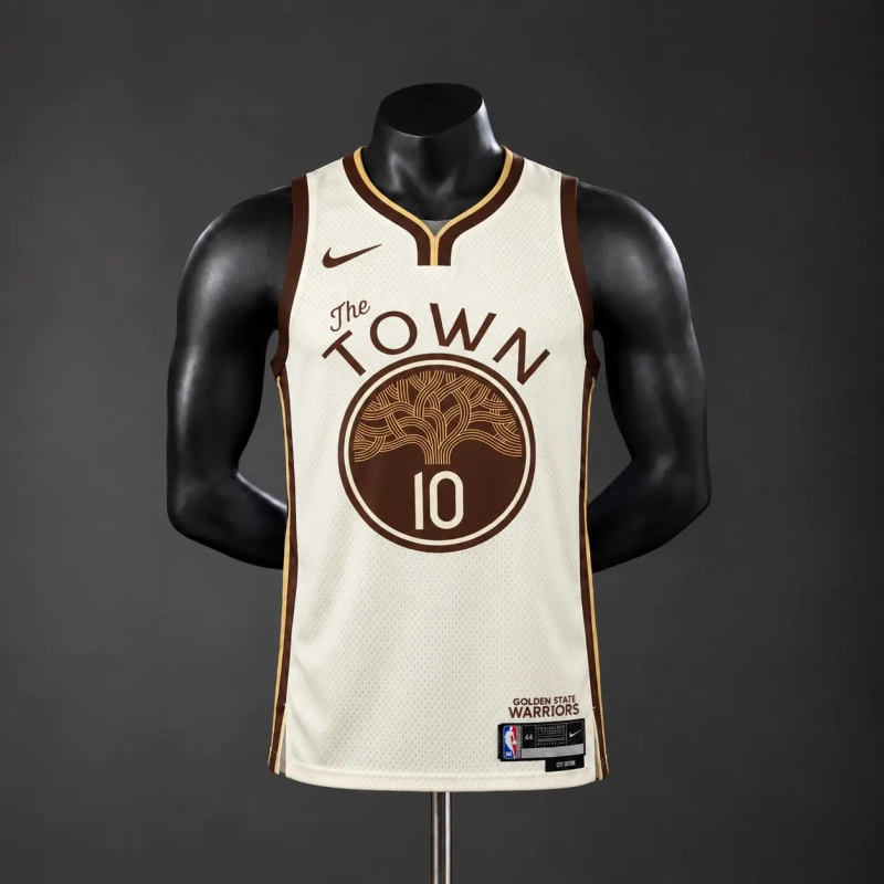 Golden State Warriors 2026 City Edition NBA Silk Basketball Jersey - Tan #10 BUTLER III