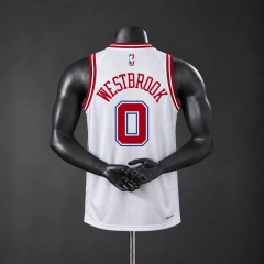 Harden Houston 2026 City Edition NBA Silk Basketball Jersey - White #0 Westbrook