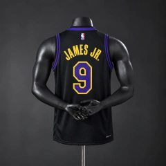 Los Angeles Lakers 2026 City Edition NBA Silk Basketball Jersey - Black #9 James Jr