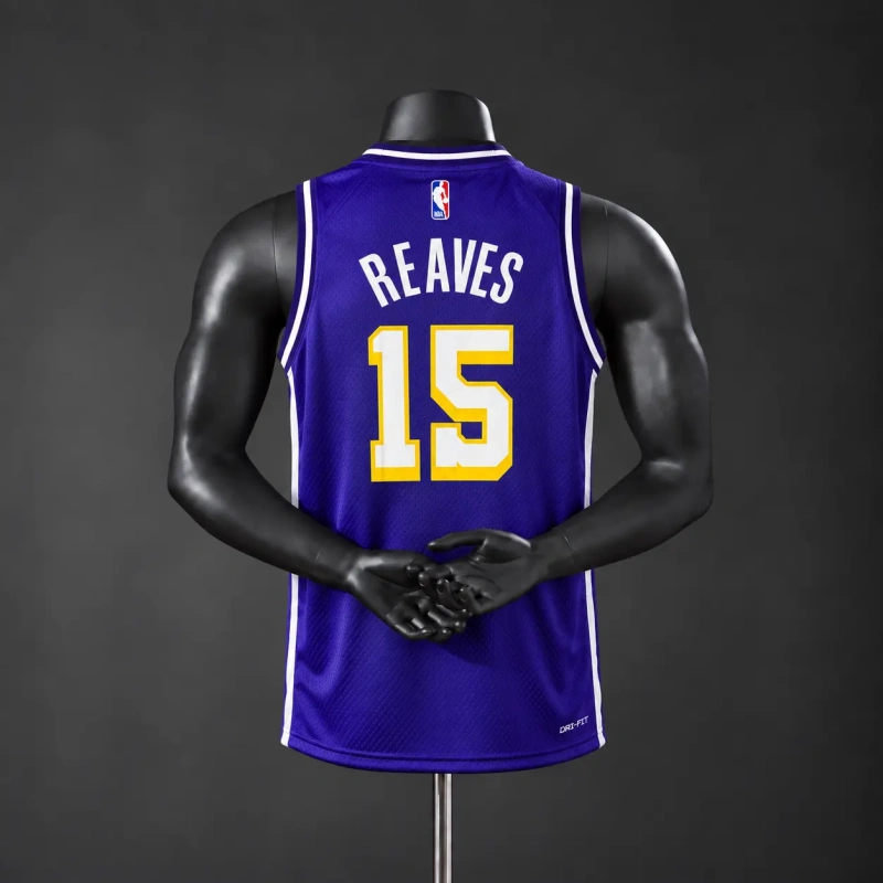 Los Angeles Lakers 2026 limited NBA Silk Basketball Jersey - Purple #15 Reaves