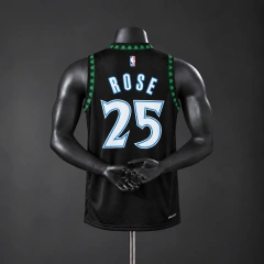 Minnesota Timberwolves 2026 Classics NBA Silk Basketball Jersey - Black #25 Rose
