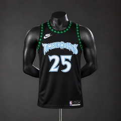 Minnesota Timberwolves 2026 Classics NBA Silk Basketball Jersey - Black #25 Rose