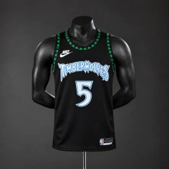 Minnesota Timberwolves 2026 Classics NBA Silk Basketball Jersey - Black #5 Edwards