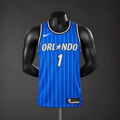 Orlando Magic 2026 NBA Silk Basketball Jersey - Blue #1 Hardaway