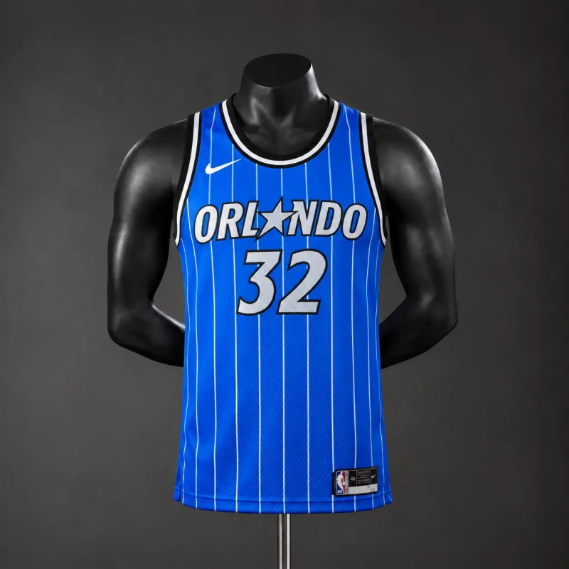 Orlando Magic 2026 NBA Silk Basketball Jersey - Blue #32 O'Neal