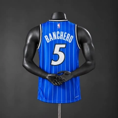 Orlando Magic 2026 NBA Silk Basketball Jersey - Blue #5 Banchero