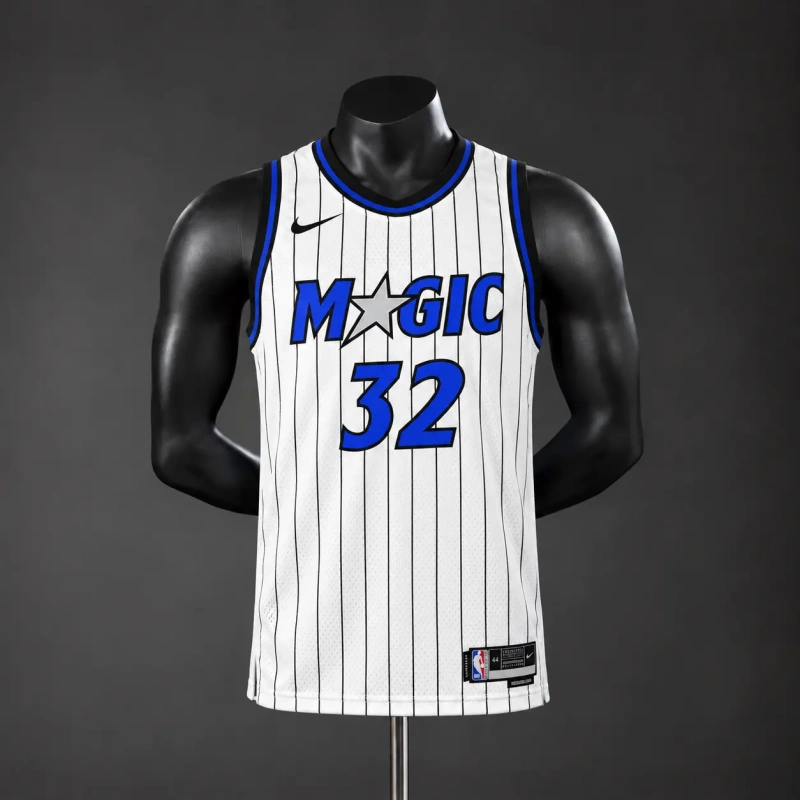 Orlando Magic 2026 NBA Silk Basketball Jersey - White #32 O'Neal