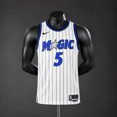 Orlando Magic 2026 NBA Silk Basketball Jersey - White #5 Banchero