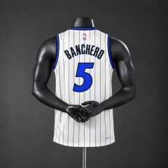 Orlando Magic 2026 NBA Silk Basketball Jersey - White #5 Banchero