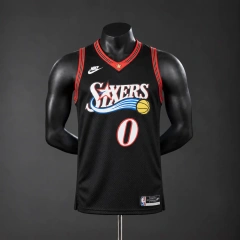 Philadelphia 76ers 2026 Classics NBA Silk Basketball Jersey - Black #0 Maxey