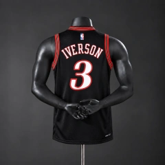 Philadelphia 76ers 2026 Classics NBA Silk Basketball Jersey - Black #3 Iverson