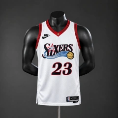 Philadelphia 76ers 2026 Classics NBA Silk Basketball Jersey - White #23 JAMES