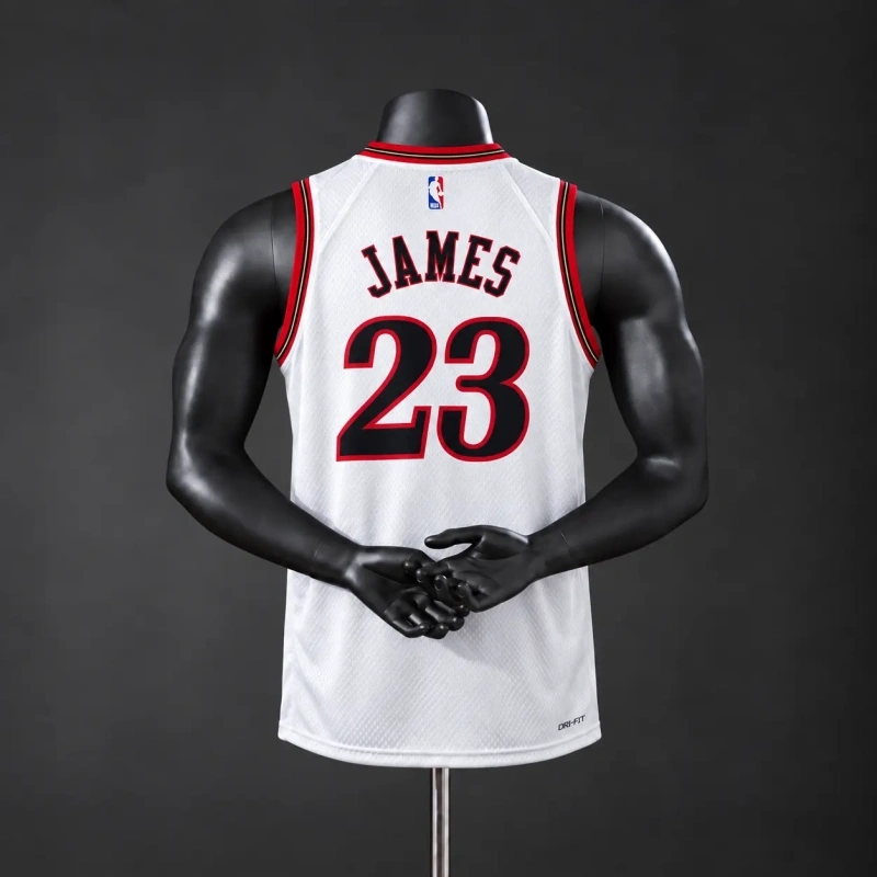 Philadelphia 76ers 2026 Classics NBA Silk Basketball Jersey - White #23 JAMES