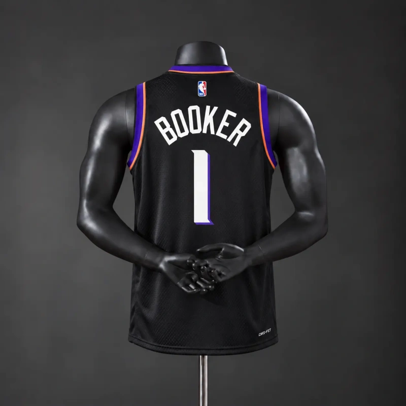 Phoenix Suns 2026 limited NBA Silk Basketball Jersey - Black #1 Booker