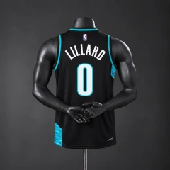 Portland Trail Blazers 2026 City Edition NBA Silk Basketball Jersey - Black #0 Lillard