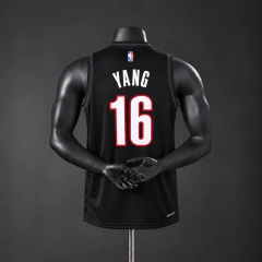 Portland Trail Blazers 2026 NBA Silk Basketball Jersey - Black #16 YANG