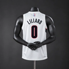 Portland Trail Blazers 2026 NBA Silk Basketball Jersey - White #0 Lillard