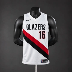 Portland Trail Blazers 2026 NBA Silk Basketball Jersey - White #16 YANG