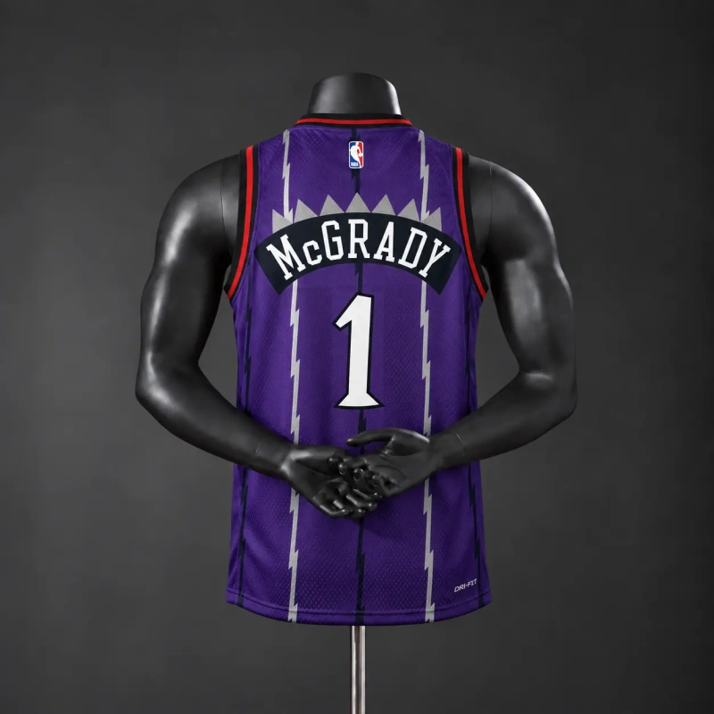 Toronto Raptors 2026 Classics NBA Silk Basketball Jersey - Purple #1 McGRADY