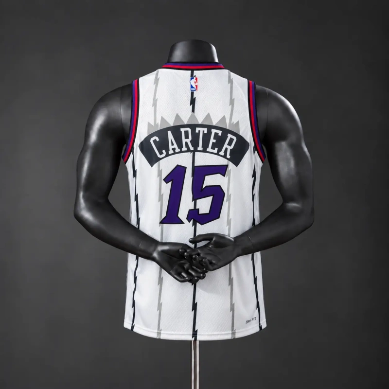 Toronto Raptors 2026 Classics NBA Silk Basketball Jersey - White #15 Carter