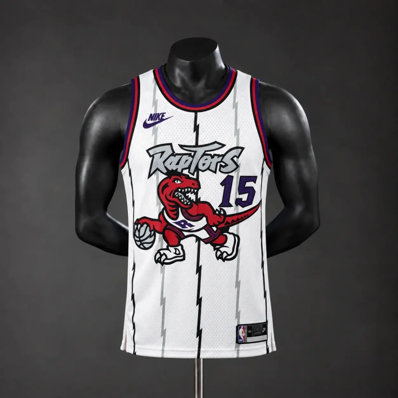 Toronto Raptors 2026 Classics NBA Silk Basketball Jersey - White #15 Carter
