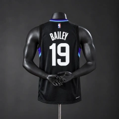 Utah Jazz 2026 NBA Silk Basketball Jersey - Black #19 BAILEY