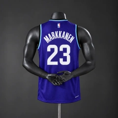 Utah Jazz 2026 NBA Silk Basketball Jersey - Purple #23 Markkanen