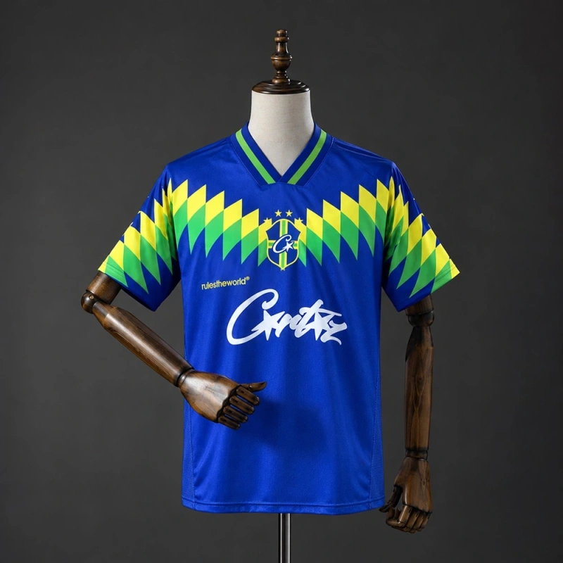 Corteiz Club America 1995 Brazil Jersey Blue
