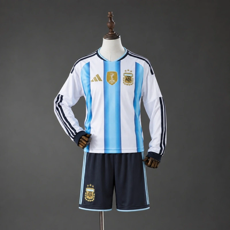 Argentina 2026 Home Long Sleeve Kids Kit